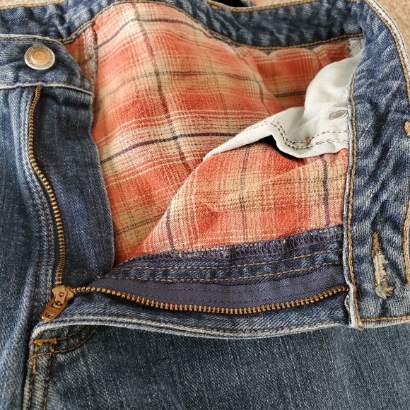 Carhartt Lined Jeans Women's 14 Blue With Plaid Lining Workwear - Picture 10 of 14